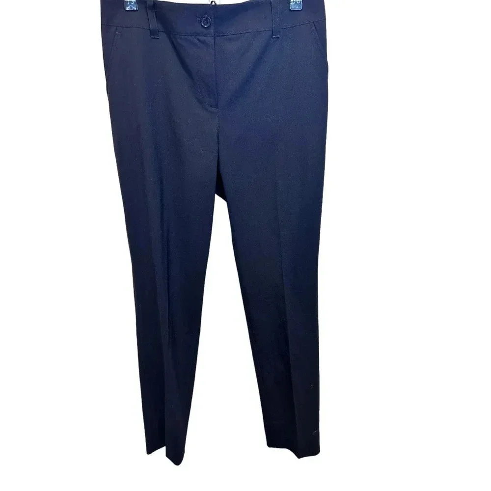 Tory Burch Women's Navy Blue Straight Leg Dress Pant Size 10